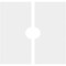 Ekena Millwork Embry Architectural Grde PVC Contemporary Ceiling Medallion, Two Piece, 16"OD x 3"ID x 5 1/2"C x 1"P CMP16EY2-03000 - alternate 2